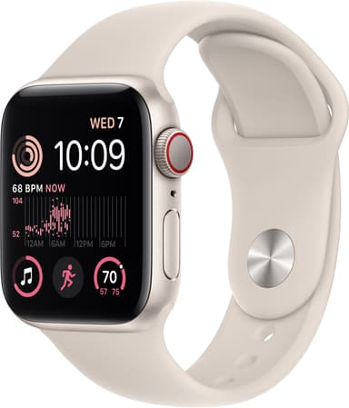 Apple Watch SE 2nd Gen 40 mm LTE (Starlight Alu/Starlight sport band)