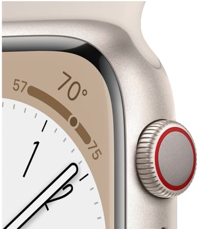 Apple Watch Series 8 45mm Cellular (starlight alu. / starlight sport band)