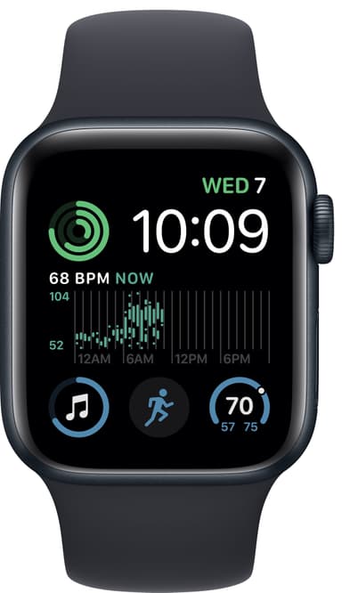 Apple Watch SE 2nd Gen 40 mm GPS (Midnight Alu/Midnight sport band)