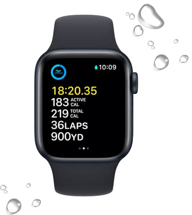 Apple Watch SE 2nd Gen 40 mm GPS (Midnight Alu/Midnight sport band