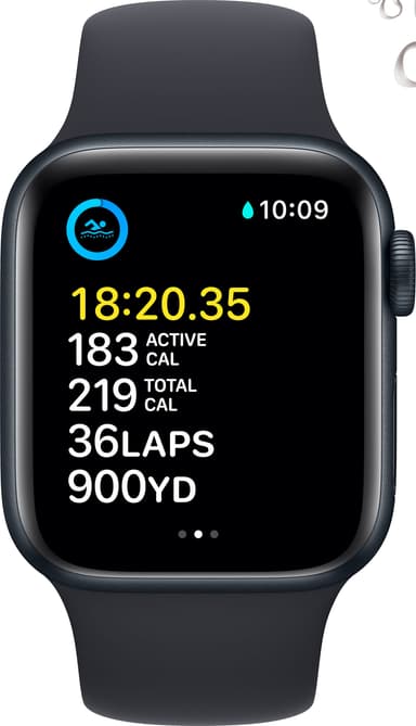 Apple Watch SE 2nd Gen 40 mm LTE (Midnight Alu/Midnight sport band)