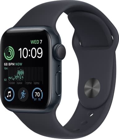 Apple Watch SE 2nd Gen 40 mm GPS (Midnight Alu/Midnight sport band)