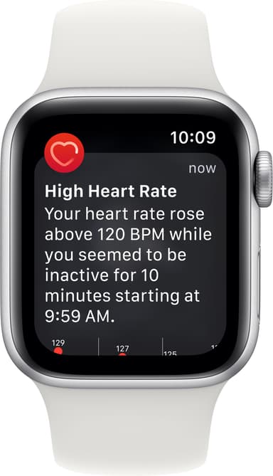 Apple Watch SE 2nd Gen 40 mm GPS (Silver Alu/White sport band)