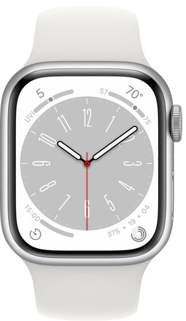 Apple Watch Series 8 41mm GPS (silver alu. / white sport band)