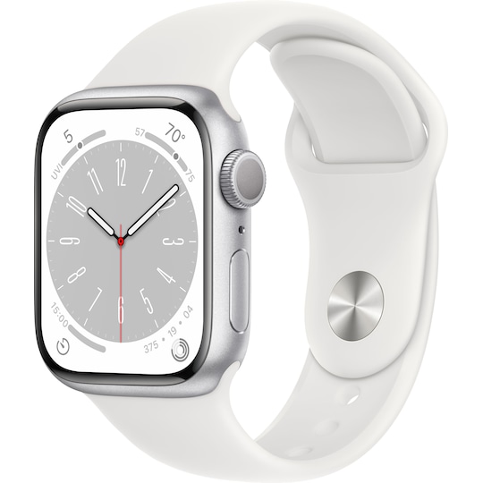 Apple Watch Series 8 41mm GPS (silver alu. / white sport band)