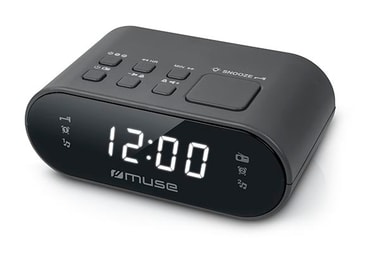 M10CR Clock radio FM Black Elgiganten