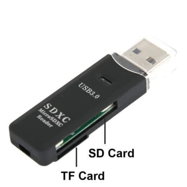 USB 3.0 kortläsare för Micro-SD och SD(HC)