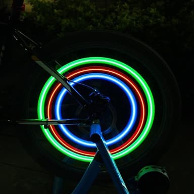LED Cykelhjulsbelysning 2-pack Röd