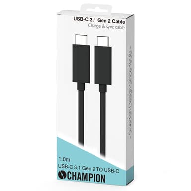 USB-C Kabel 1m Svart