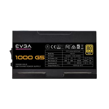 EVGA 220-G5-1000-X2 strömförsörjningsenheter 1000 W 20+4 pin ATX ATX Svart