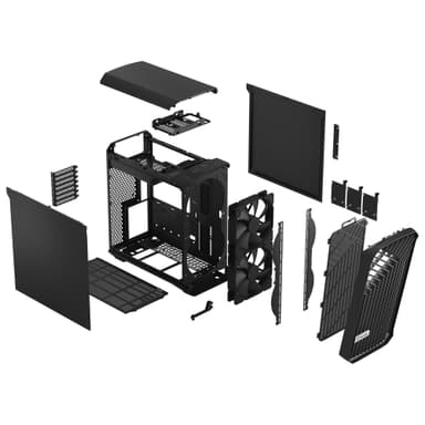 Fractal Torrent Compact PC-chassi (solitt svart)