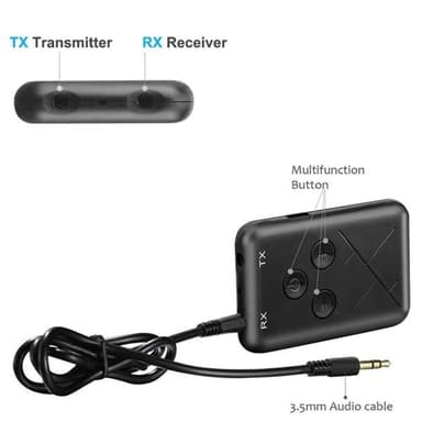 JDEX-TX10 Trådlös 2-i-1 - Bluetooth 4.2 + Audio Mottagare/ Sändare