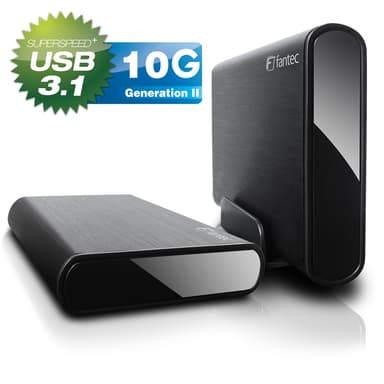 Fantec 2168 Hölje för lagringsenheter HDD- / SSD kabinett Svart 2.5/3.5"