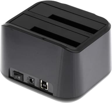 Deltaco MAP-GD35U3 Dockningsstation för lagringsenhet USB 3.2 Gen 1 (3.1 Gen 1) Type-A Svart