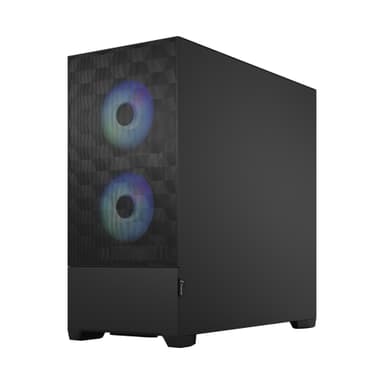 Fractal Pop Air RGB PC-chassi (svart/klar toning)