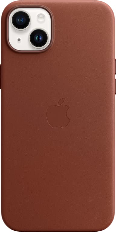 iPhone 14 Plus läderskal (Umber)