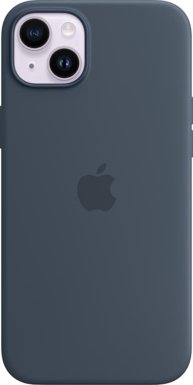 iPhone 14 Plus silikonfodral (storm blue)