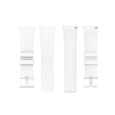 Silikonband till  Fitbit Versa / Versa 2 / Versa Lite - Vitt  S