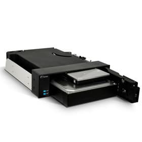 Fantec MR-2535DUAL 13,3 cm (5.25") Carrier-panel Svart
