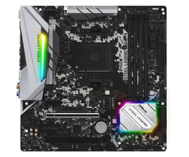 Asrock B450M Steel Legend AMD B450 Uttag AM4 micro ATX