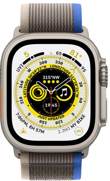 Apple Watch 49 mm Trail loop (blå/grå)