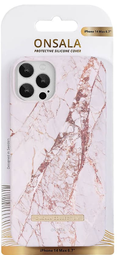 Onsala Fashion iPhone 14 Plus fodral (white rhino marble)