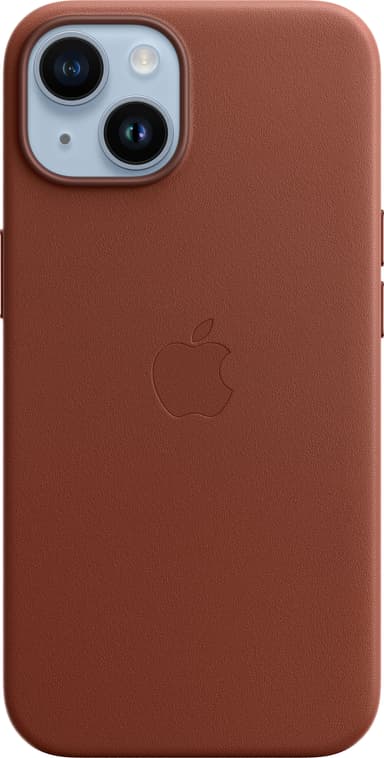 iPhone 14 läderskal med MagSafe (umber)