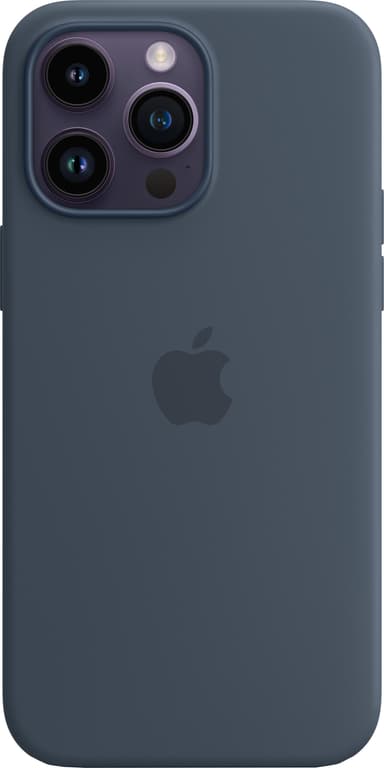 iPhone 14 Pro Max silikonskal med MagSafe (Storm Blue)
