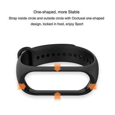 Klockarmband till Xiaomi Mi Band 4 - Svart