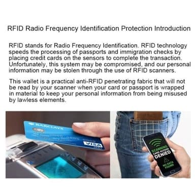 10 pack RFID blockerande korthållare - 9x6.3cm