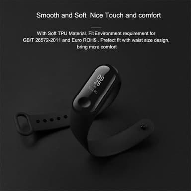 Klockarmband till Xiaomi Mi Band 4 - Svart