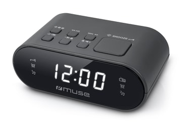 M10CR Clock radio FM Black Elgiganten
