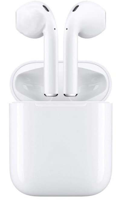 i9 TWS Trådlösa hörlurar, Bluetooth 5.0, med strömbox, Vit