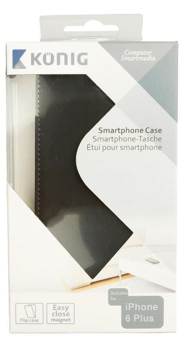 König Vikfodral iPhone 6 Plus svart (CSFCIPH655BL)