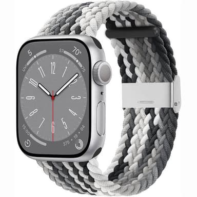Flätat Elastiskt Armband Apple Watch 8 (41mm) - Gradient grey