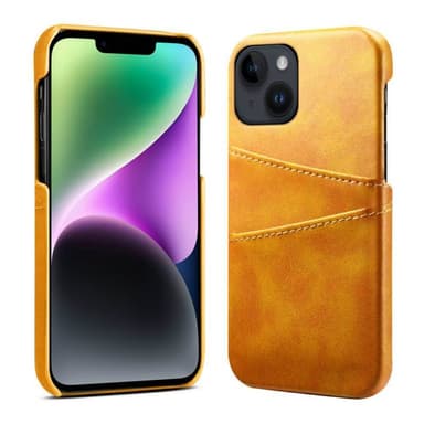 Retro skal med kortplatser Apple iPhone 14 Plus - Gul