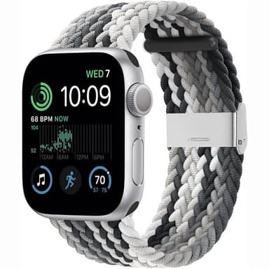 Flätat Elastiskt Armband Apple Watch SE 2022 40mm - Gradient grey