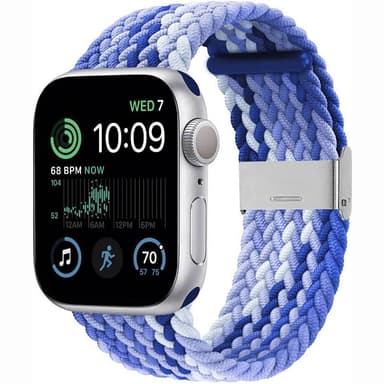 Flätat Elastiskt Armband Apple Watch SE 2022 40mm - Gradient blue