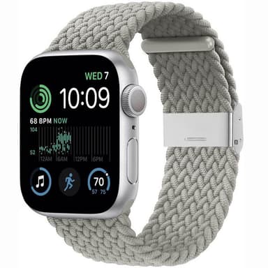 Flätat Elastiskt Armband Apple Watch SE 2022 40mm - Stone