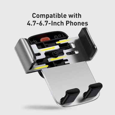 Baseus Bilhållare Easy Control Pro Clamp Silver