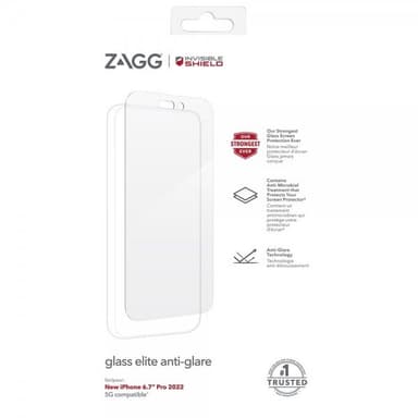 ZAGG InvisibleShield iPhone 14 Pro Max Skärmskydd Glass Elite Anti-Glare