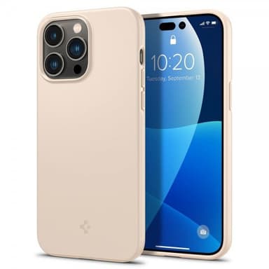 Spigen iPhone 14 Pro Skal Thin Fit Sand Beige