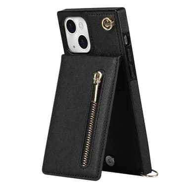 Zipper necklace case Apple iPhone 14 - Svart