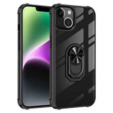 Clear Ring Case Apple iPhone 14 - Svart
