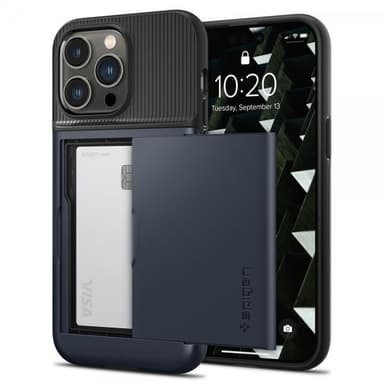 Spigen iPhone 14 Pro Skal Slim Armor CS Metal Slate