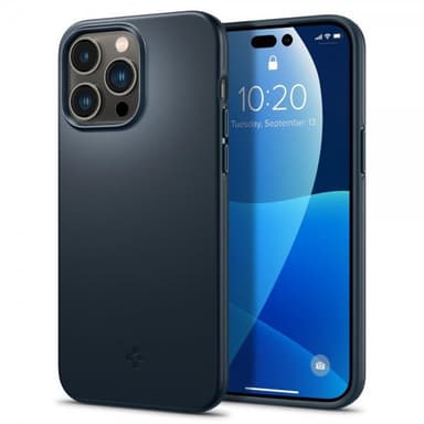 Spigen iPhone 14 Pro Skal Thin Fit Metal Slate
