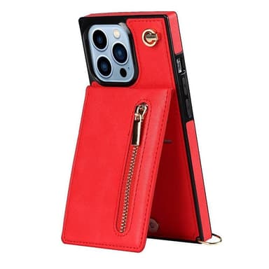 Zipper necklace case Apple iPhone 14 Pro - Röd