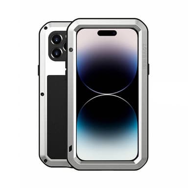 LOVE MEI Powerful skal Apple iPhone 14 Pro - Silver