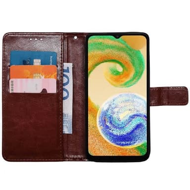 Mobilplånbok 3-kort Samsung Galaxy A04s - Brun