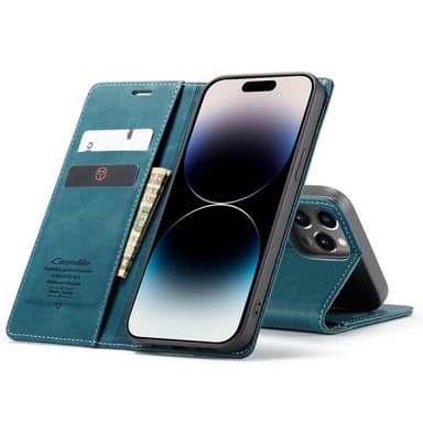 CaseMe Smart Magnet FlipCase Apple iPhone 14 Pro Max - Blå